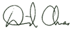David Amess' signature
